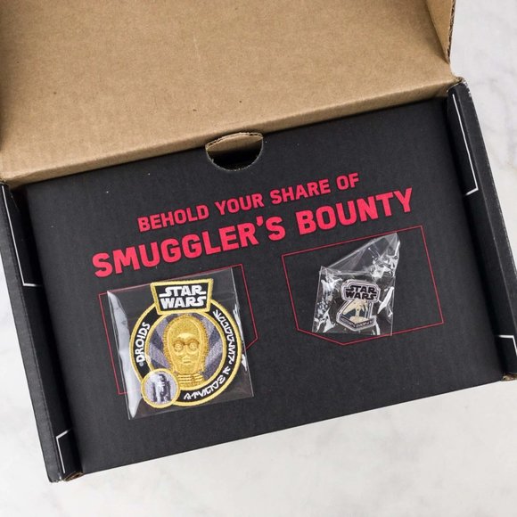 Funko Star Wars Smuggler's Bounty Exclusive 3-CPO R2 Patch & Battle Droid Pin - Picture 5 of 7